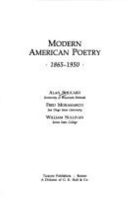 Modern American poetry, 1865-1950