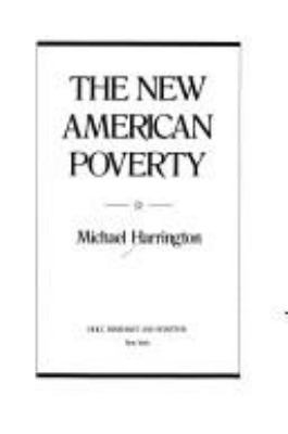 The new American poverty