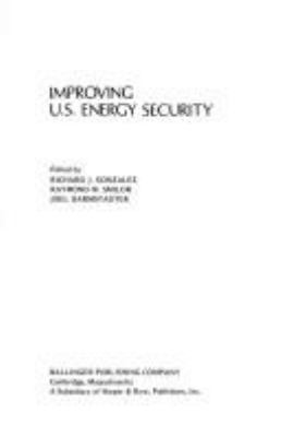 Improving U.S. energy security