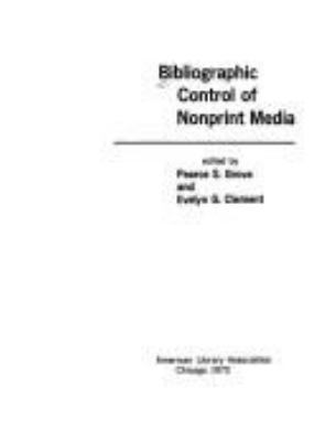 Bibliographic control of nonprint media.