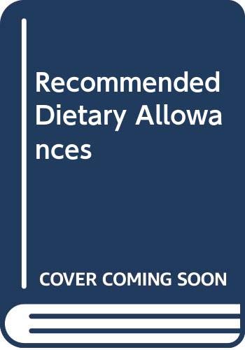 Recommended dietary allowances.