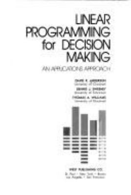 Linear programming for decision making; : an applications approach