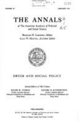 Drugs and social policy