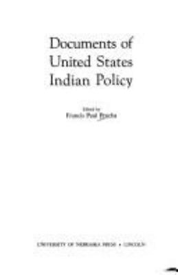 Documents of United States Indian policy