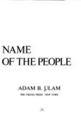 In the name of the people : prophets and conspirators in prerevolutionary Russia