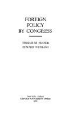 Foreign policy by Congress