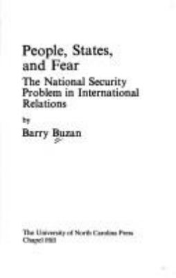 People, states, and fear : the national security problem in international relations