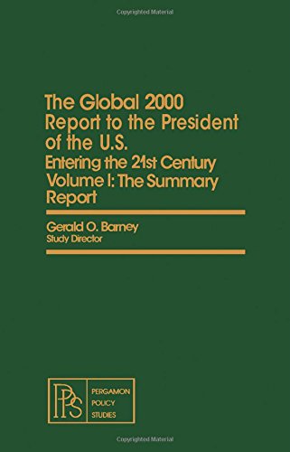 The global 2000 report to the President of the U.S. : entering the 21st century