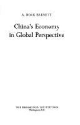 China's economy in global perspective