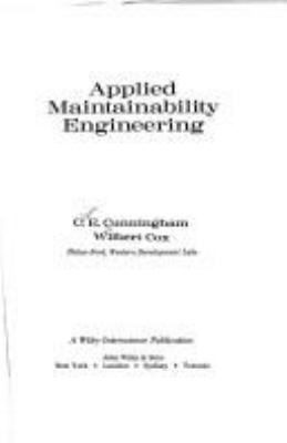 Applied maintainability engineering