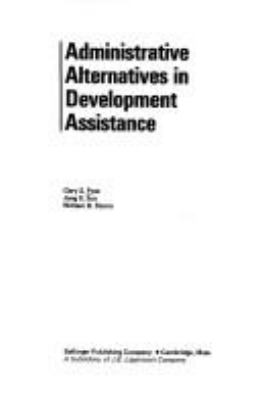 Administrative alternatives in development assistance