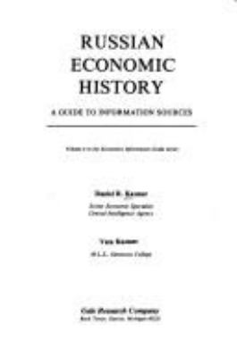 Russian economic history : a guide to information sources