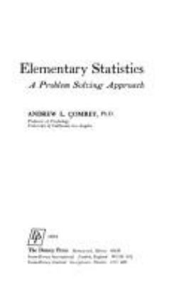 Elementary statistics : a problem-solving approach