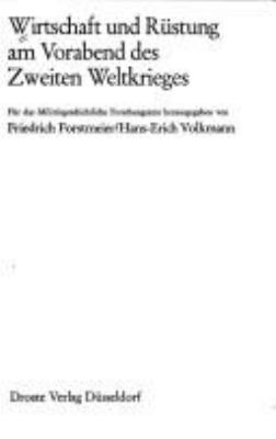 Wirtschaft und Rustung am Vorabend des Zweiten Weltkrieges