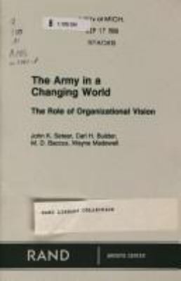 The Army in a changing world : the role of organizational vision