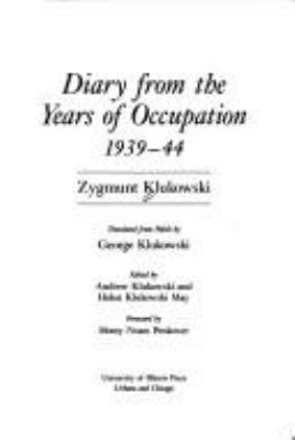 Diary from the years of occupation, 1939-44