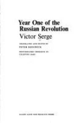 Year one of the Russian Revolution