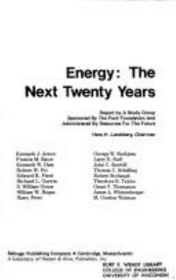 Energy, the next twenty years : report