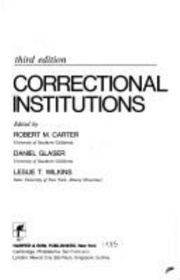 Correctional institutions