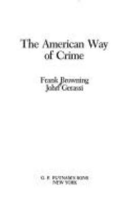 The American way of crime