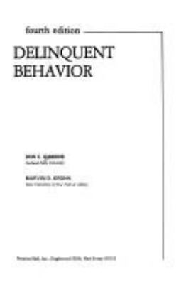 Delinquent behavior