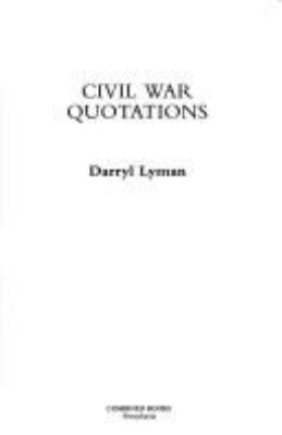 Civil War quotations