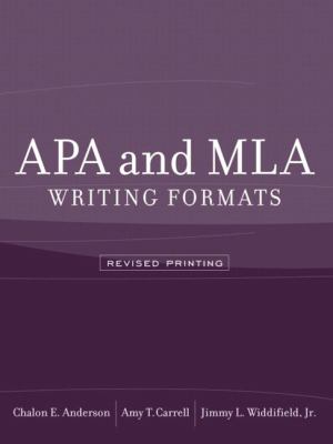 APA and MLA writing formats