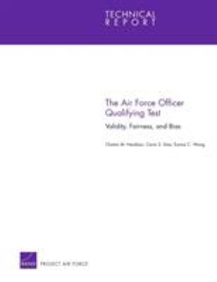 The Air Force Officer Qualifying Test : validity, fairness, and bias