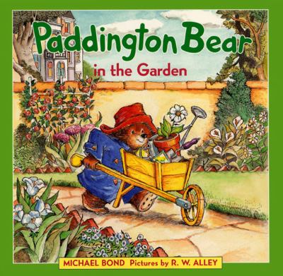 Paddington Bear in the garden