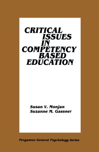 Critical issues in competency based education
