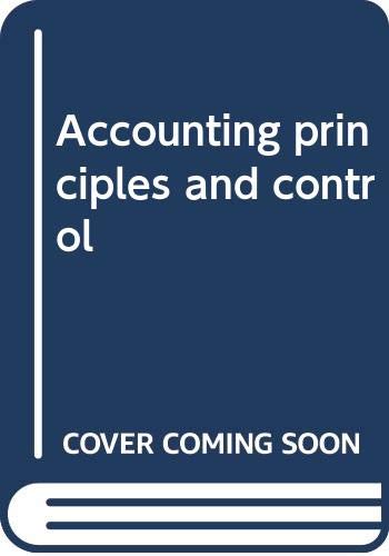 Accounting principles and control