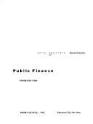 Public finance.