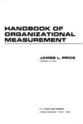 Handbook of organizational measurement