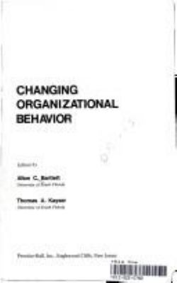 Changing organizational behavior