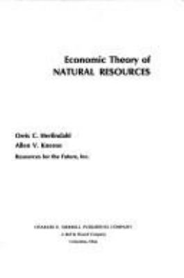 Economic theory of natural resources