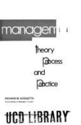 Management : theory, process, and practice