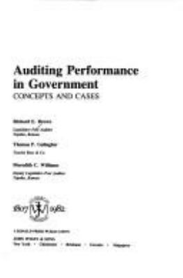 Auditing performance in government : concepts and cases