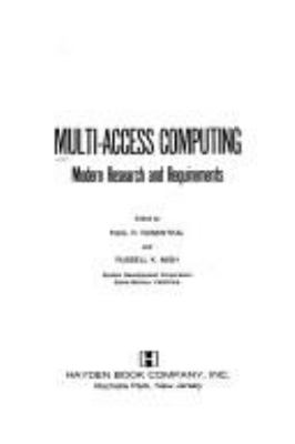 Multi-access computing : modern research and requirements