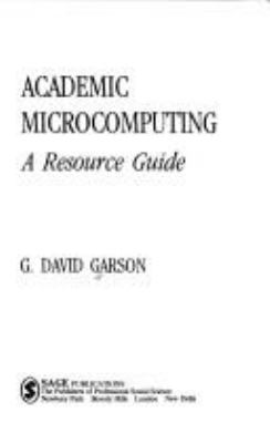 Academic microcomputing : a resource guide