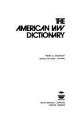 The American law dictionary