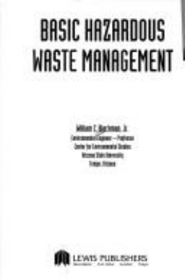 Basic hazardous waste management