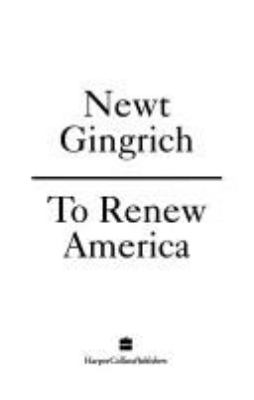 To renew America