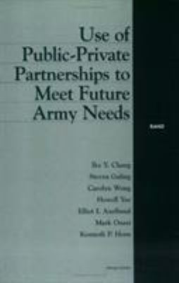 Use of public-private partnerships to meet future Army needs