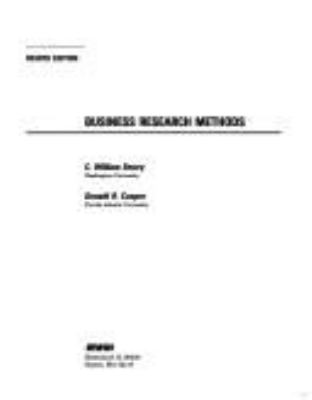 Business research methods