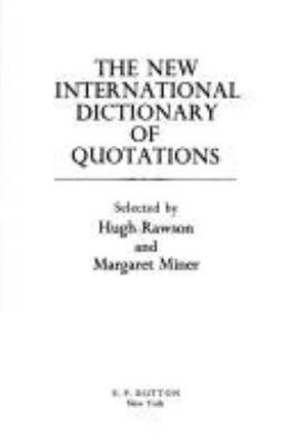 The New international dictionary of quotations