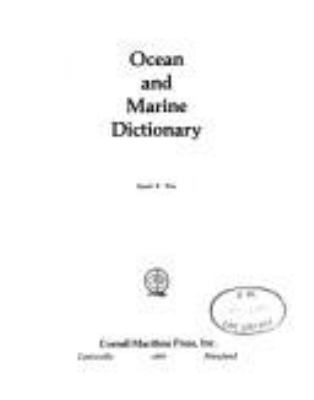 Ocean and marine dictionary