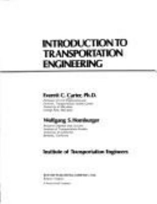 Introduction to transportation engineering