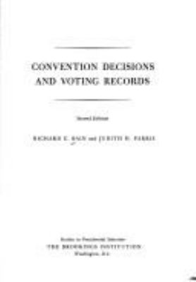 Convention decisions and voting records
