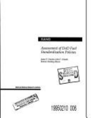 Assessment of DoD fuel standardization policies