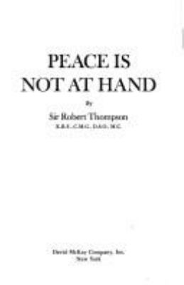 Peace is not at hand